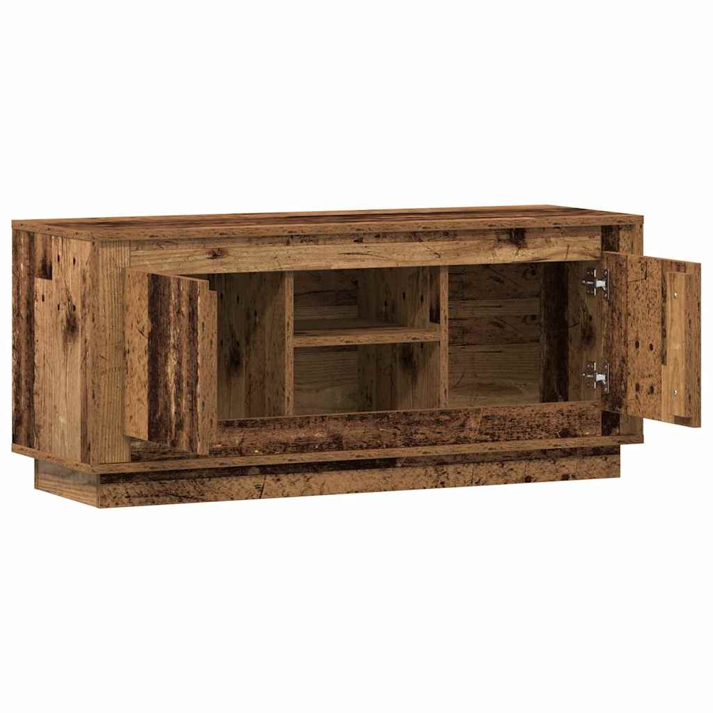 Televizní Skříň 102 X 35 X 45 Cm Staré Dřevo Kompozitní Dřevo