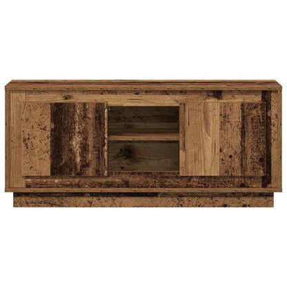 Televizní Skříň 102 X 35 X 45 Cm Staré Dřevo Kompozitní Dřevo