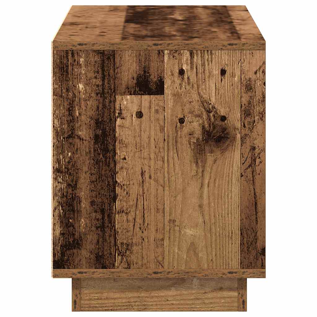 Televizní Skříň 102 X 35 X 45 Cm Staré Dřevo Kompozitní Dřevo