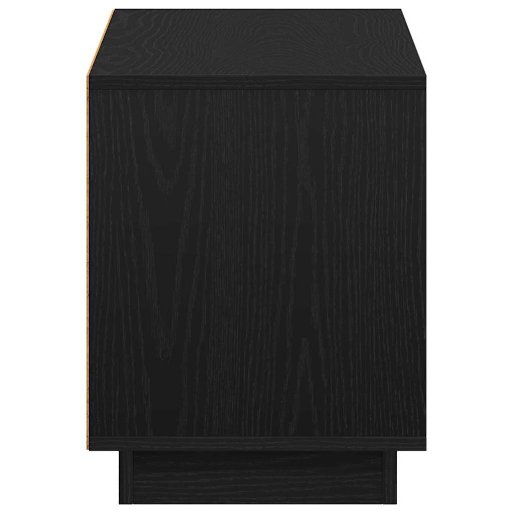Televizní Skříň 102 X 35 X 45 Cm Černý Dub Kompozitní Dřevo