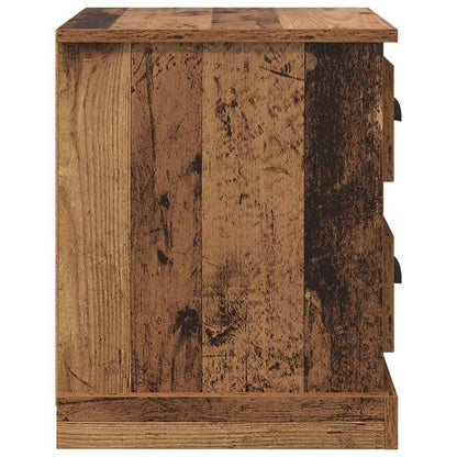 Noční Skříňka Staré Dřevo 39 X 39 X 47.5 Cm Kompozitní Dřevo