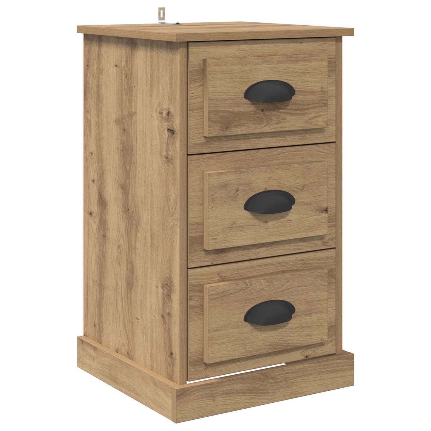 Noční Skříňka Artisanový Dub 39 X 39 X 67,5 Cm Kompozitní Dřevo