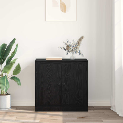 Servírovací Skříň 70 X 35,5 X 67,5 Cm Černý Dub