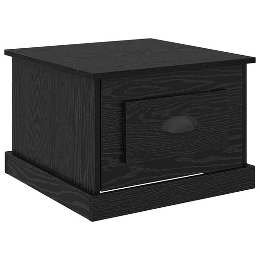 Konferenční Stolek Černý Dub 50 X 50 X 35 Cm Kompozitní Dřevo