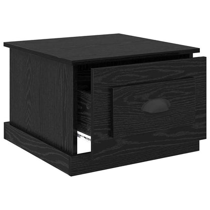 Konferenční Stolek Černý Dub 50 X 50 X 35 Cm Kompozitní Dřevo