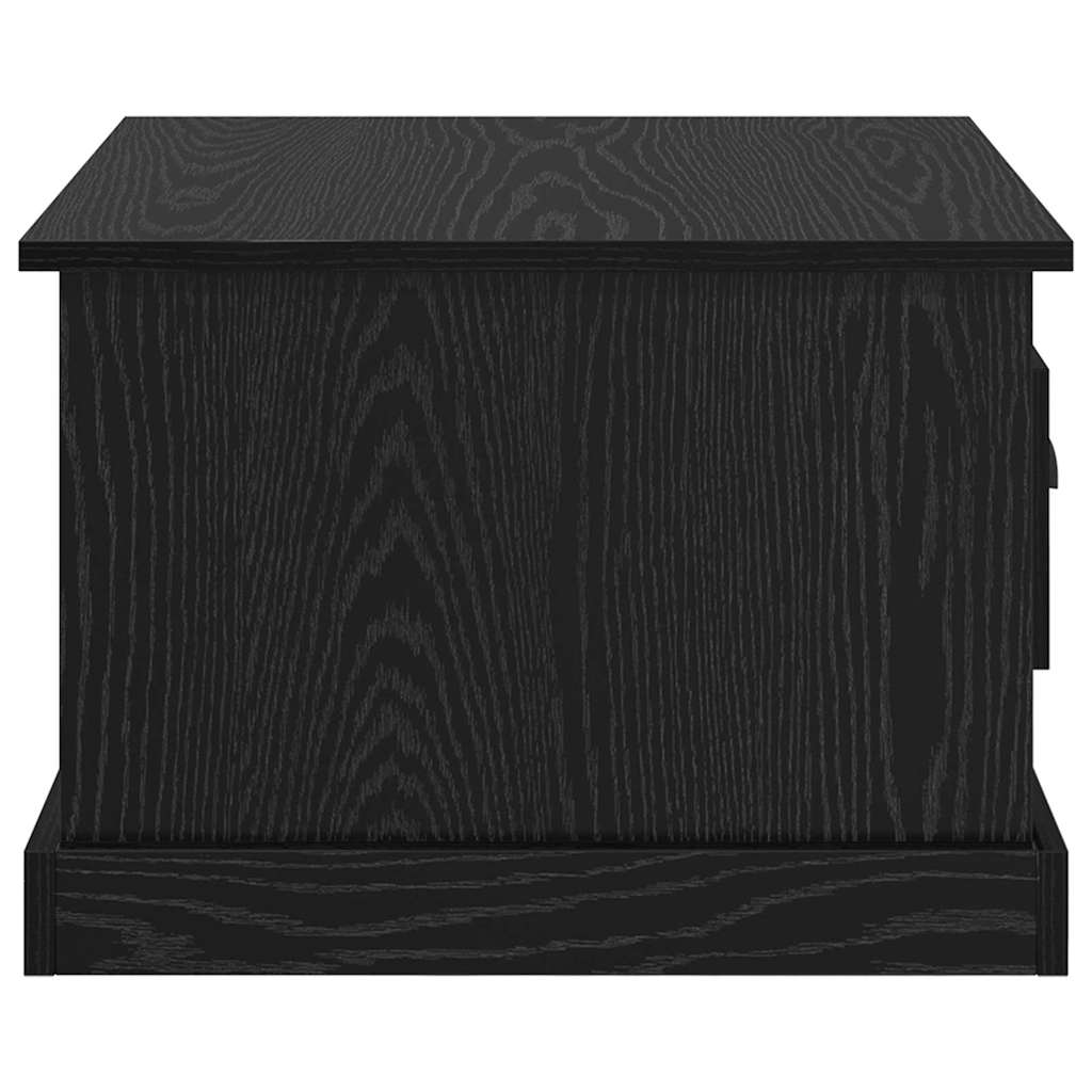 Konferenční Stolek Černý Dub 50 X 50 X 35 Cm Kompozitní Dřevo