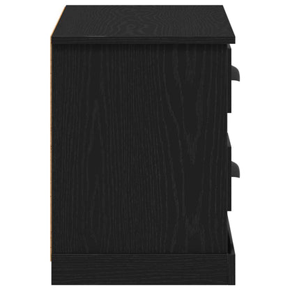 Televizní Skříň 99,5 X 35,5 X 48 Cm Černý Dub Kompozitní Dřevo