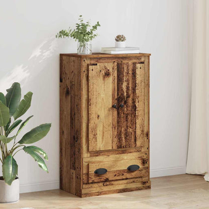 Vysoký Bufet Staré Dřevo 60 X 35,5 X 103,5 Cm Kompozitní Dřevo