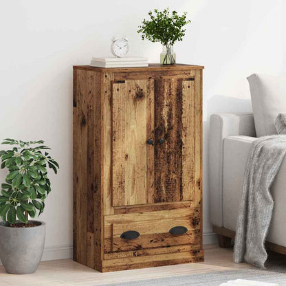 Vysoký Bufet Staré Dřevo 60 X 35,5 X 103,5 Cm Kompozitní Dřevo
