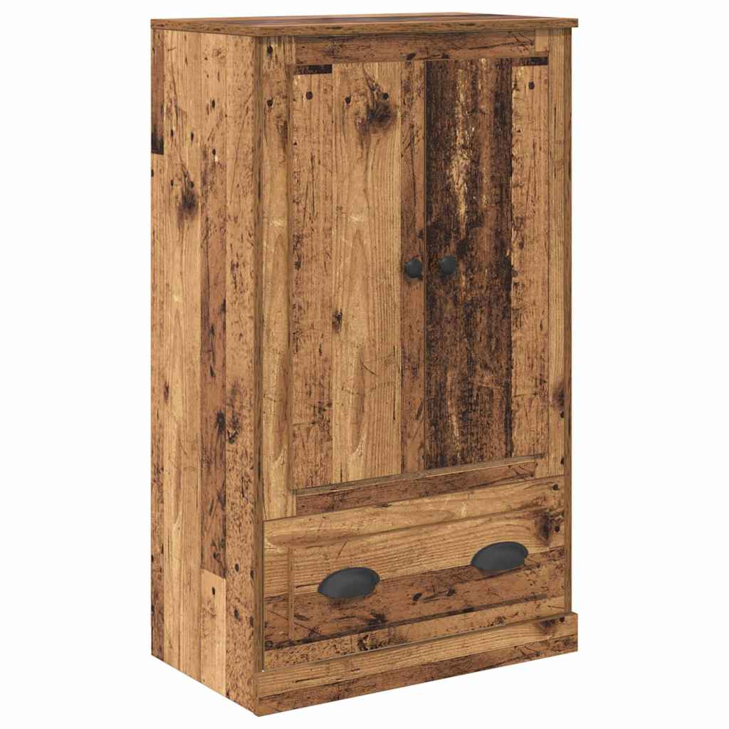 Vysoký Bufet Staré Dřevo 60 X 35,5 X 103,5 Cm Kompozitní Dřevo