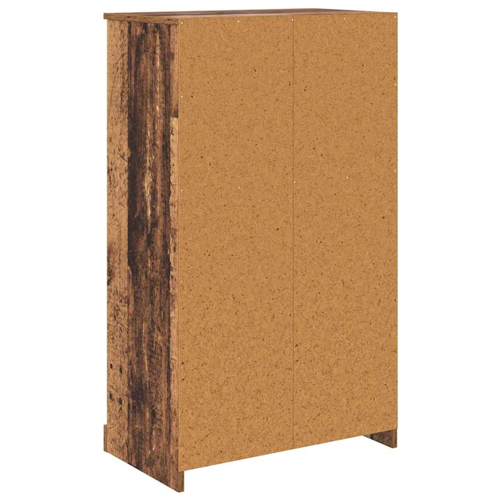 Vysoký Bufet Staré Dřevo 60 X 35,5 X 103,5 Cm Kompozitní Dřevo