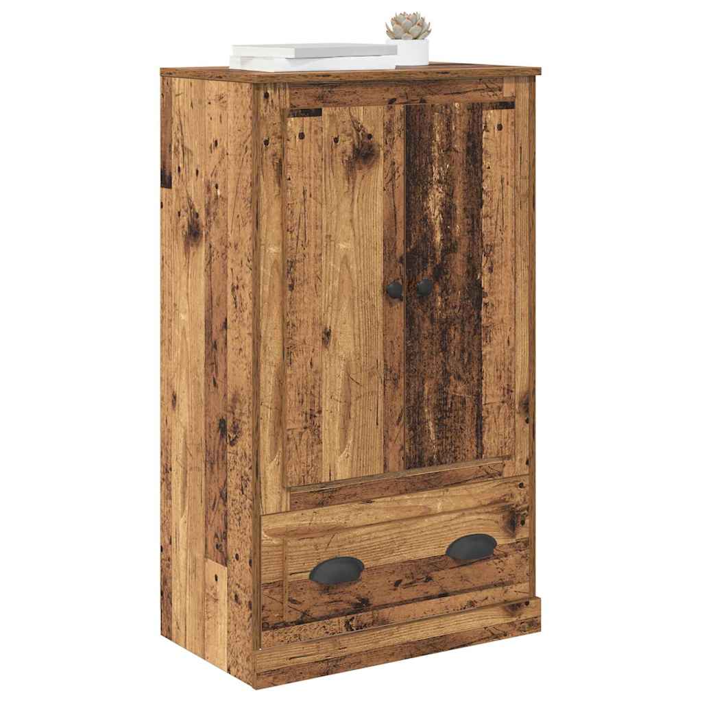 Vysoký Bufet Staré Dřevo 60 X 35,5 X 103,5 Cm Kompozitní Dřevo