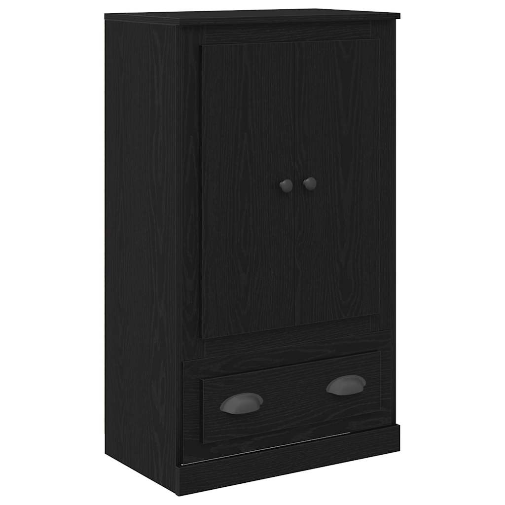 Vysoký Bufet Černý Dub 60 X 35,5 X 103,5 Cm Kompozitní Dřevo