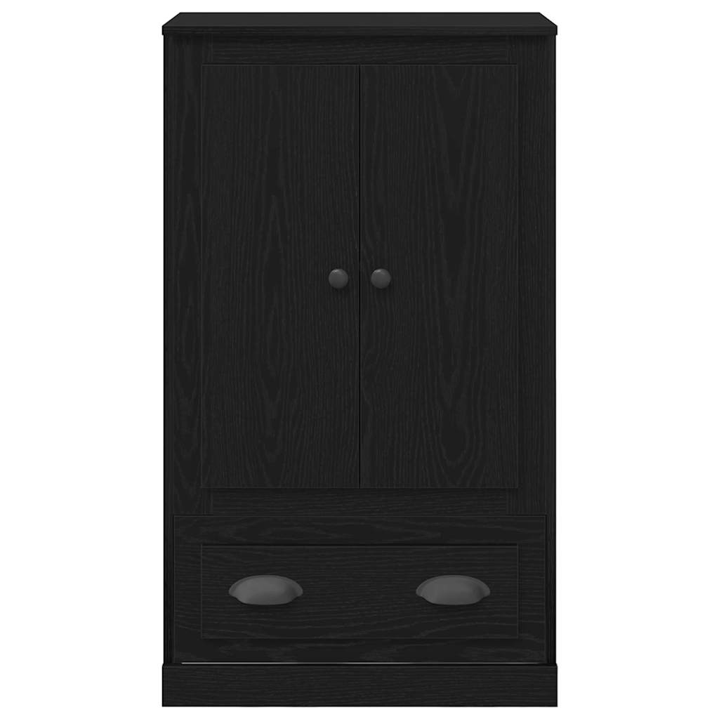 Vysoký Bufet Černý Dub 60 X 35,5 X 103,5 Cm Kompozitní Dřevo