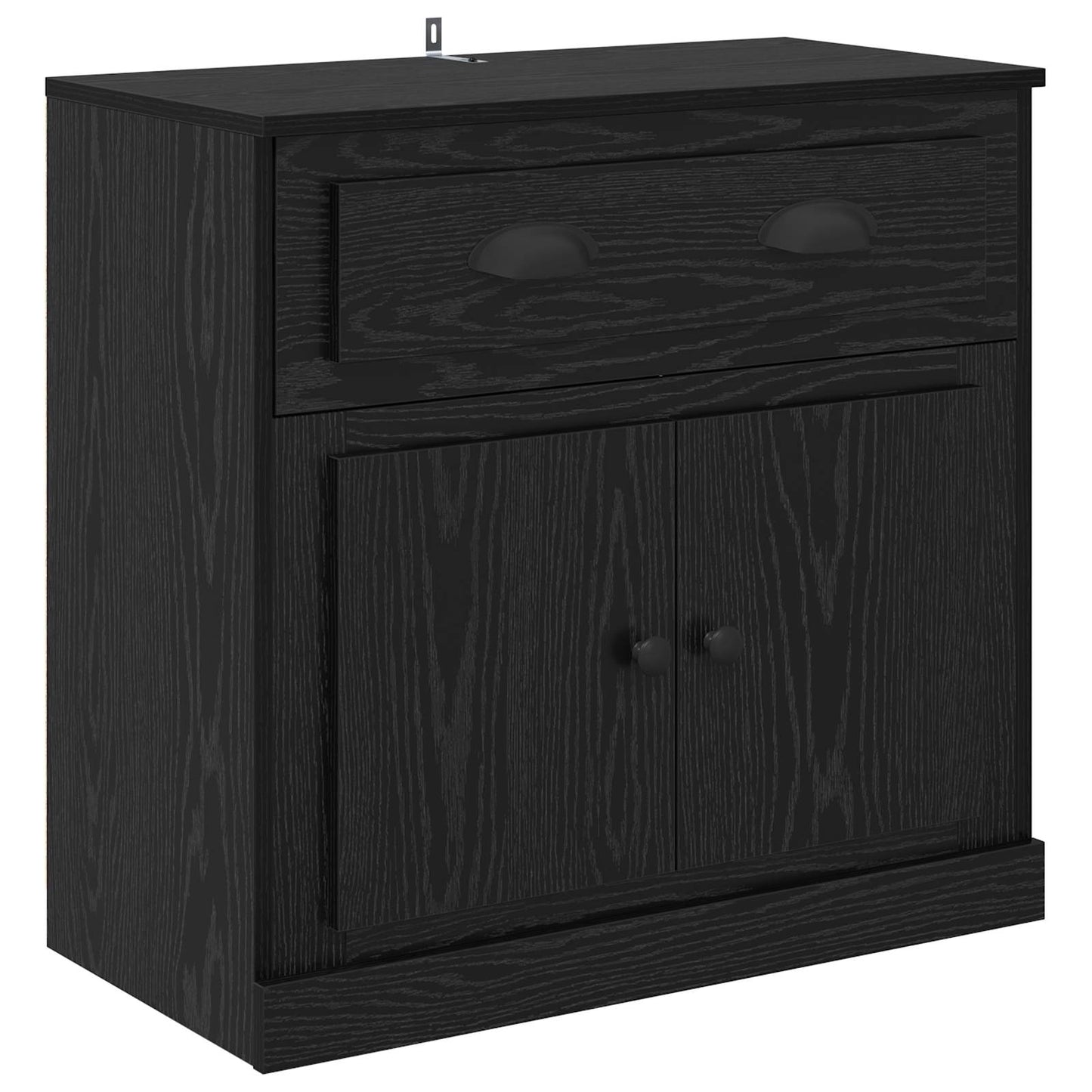 Vysoký Bufet Černý Dub 70 X 35,5 X 67,5 Cm Kompozitní Dřevo