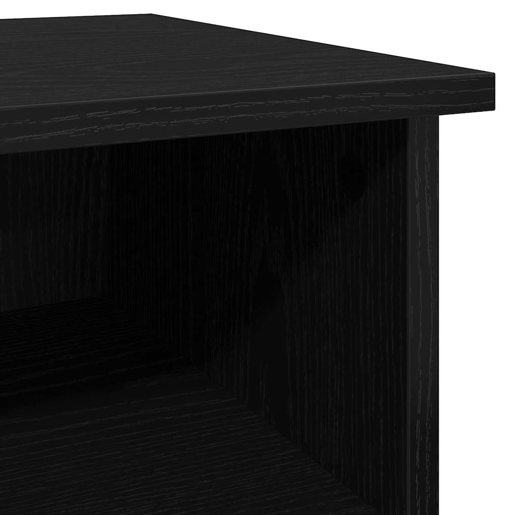 Servírovací Skříň Černý Dub 100 X 35,5 X 60 Cm Kompozitní Dřevo