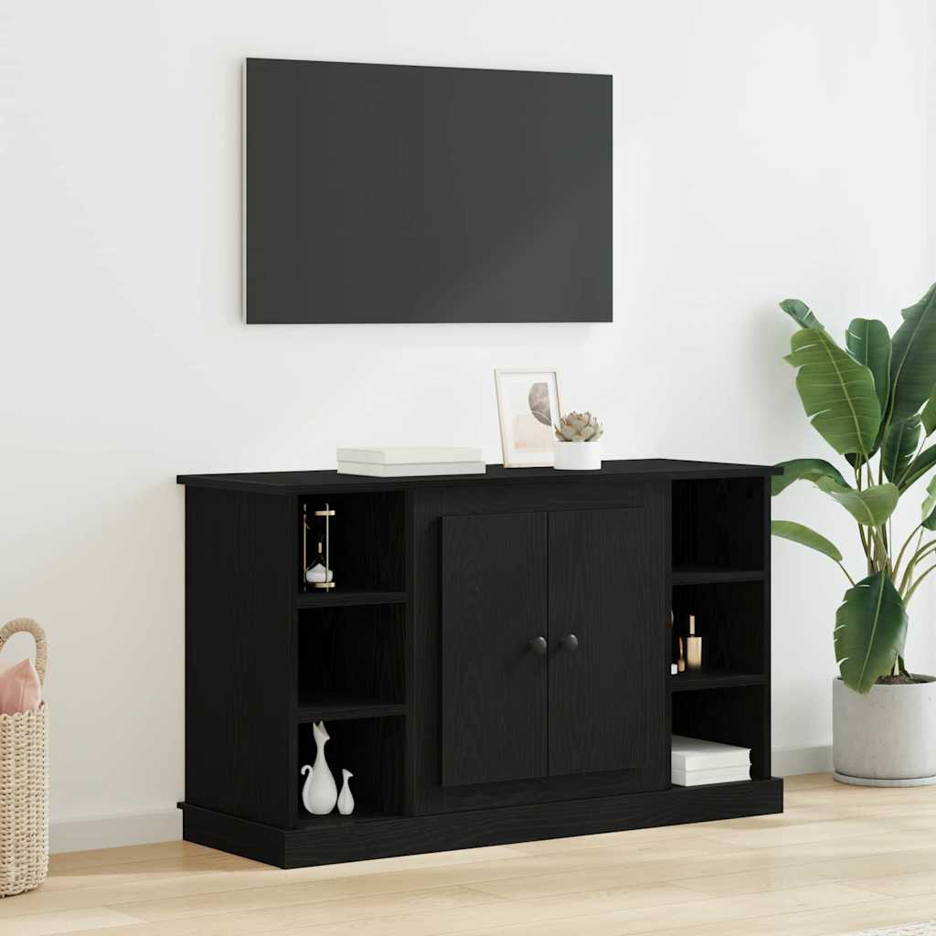 Servírovací Skříň Černý Dub 100 X 35,5 X 60 Cm Kompozitní Dřevo