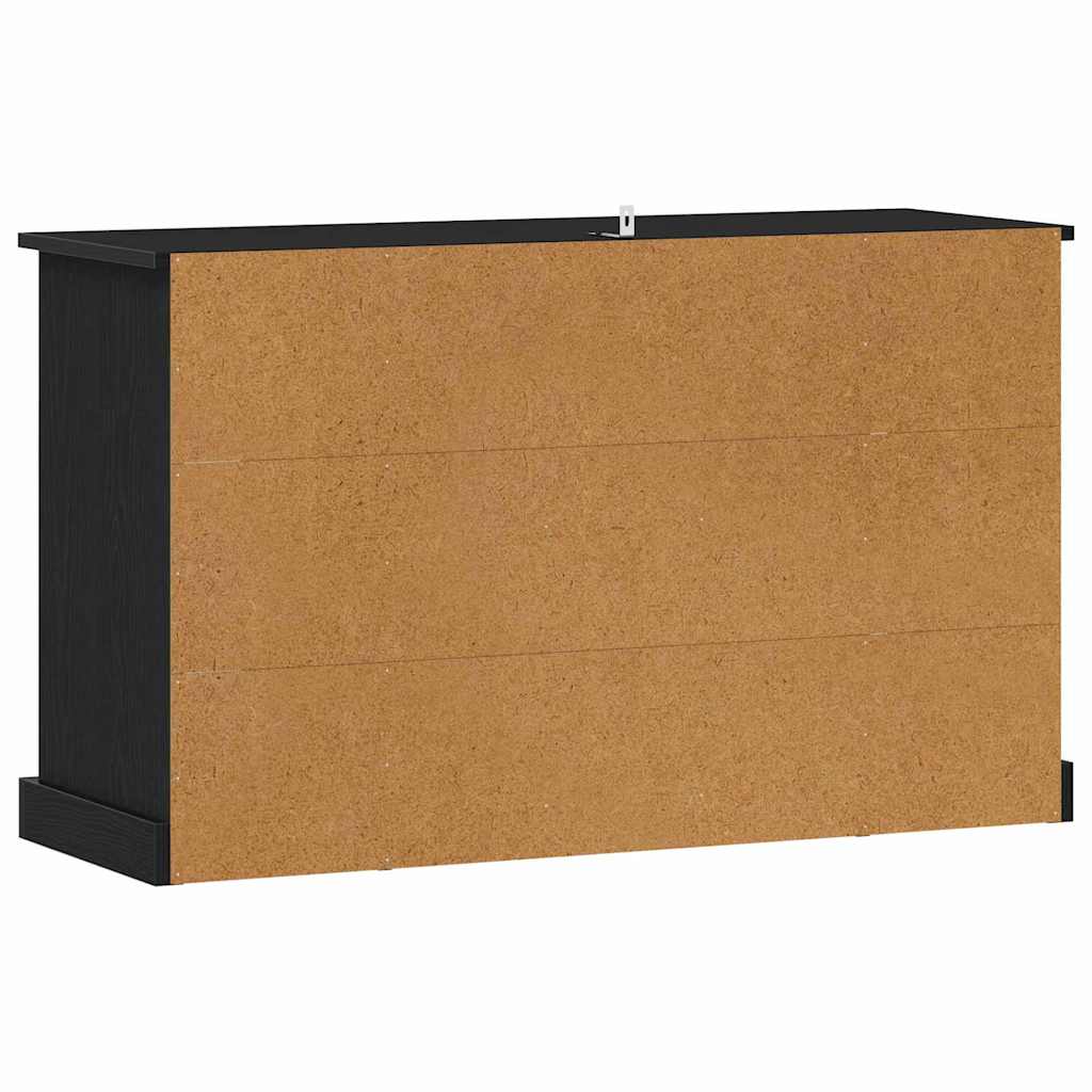 Servírovací Skříň Černý Dub 100 X 35,5 X 60 Cm Kompozitní Dřevo