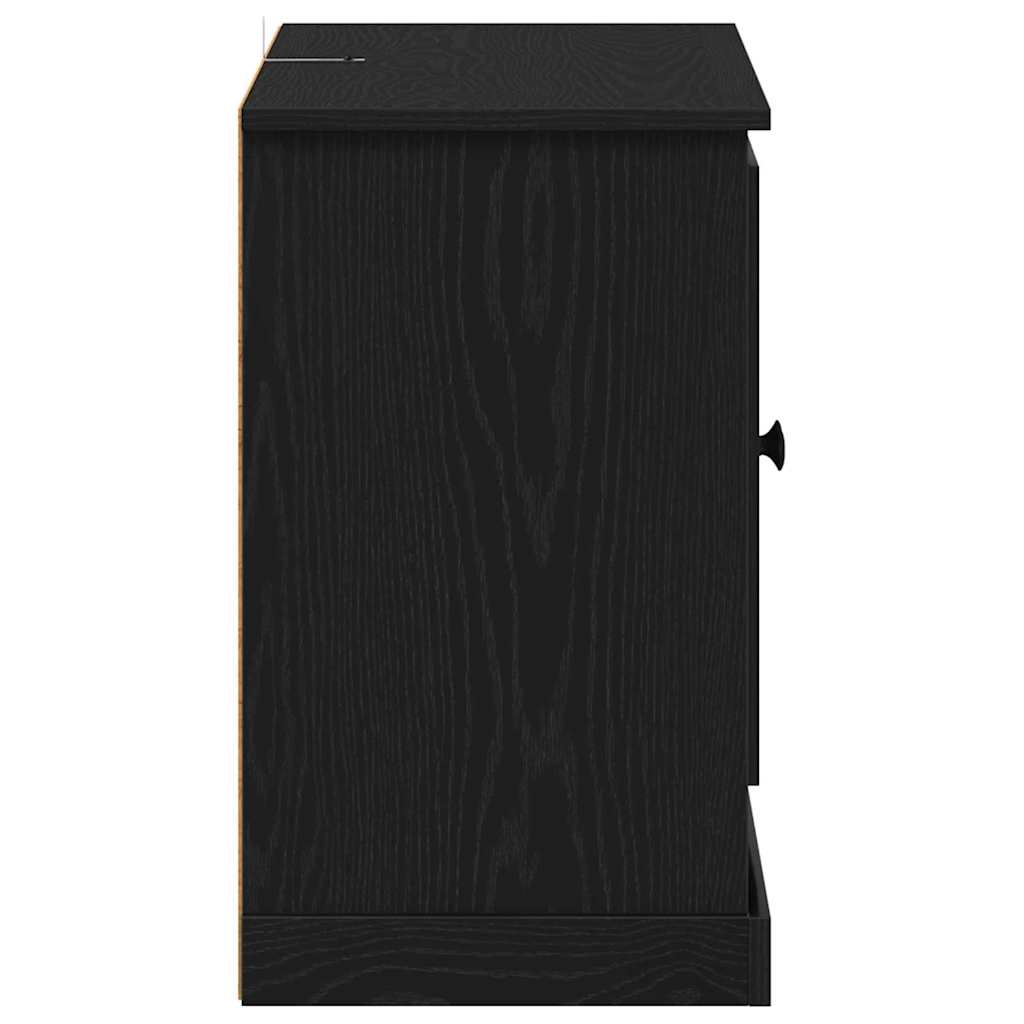 Servírovací Skříň Černý Dub 100 X 35,5 X 60 Cm Kompozitní Dřevo