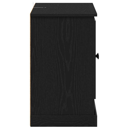 Servírovací Skříň Černý Dub 100 X 35,5 X 60 Cm Kompozitní Dřevo
