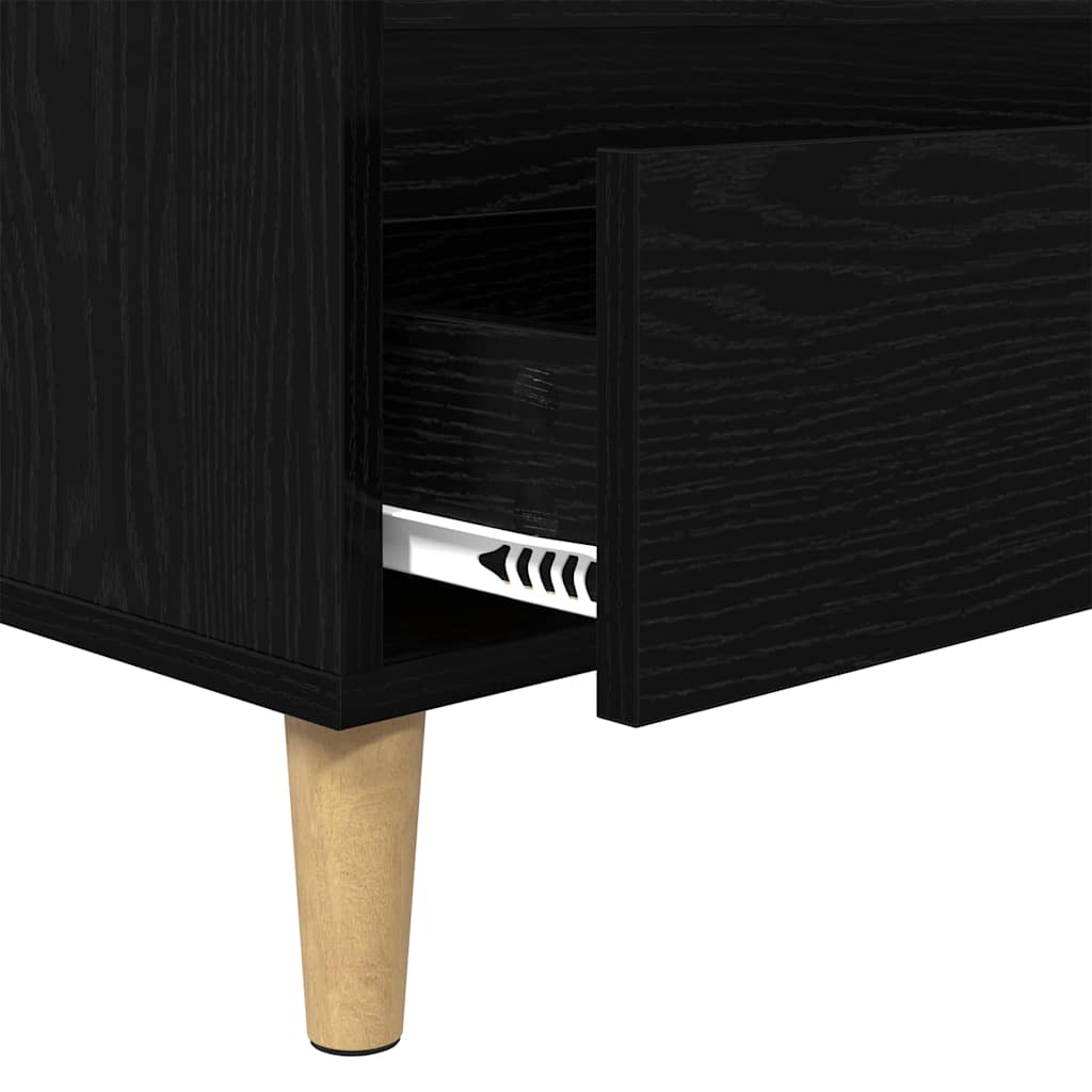Televizní Skříň 100 X 34,5 X 44,5 Cm Černý Dub Kompozitní Dřevo