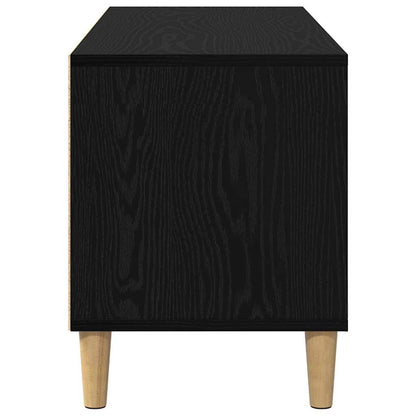 Televizní Skříň 100 X 34,5 X 44,5 Cm Černý Dub Kompozitní Dřevo