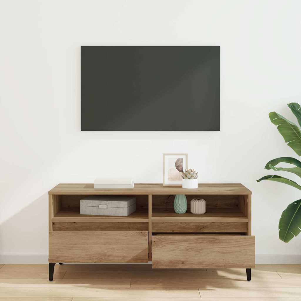 Televizní Skříň 100 X 34,5 X 44,5 Cm Artisanový Dub