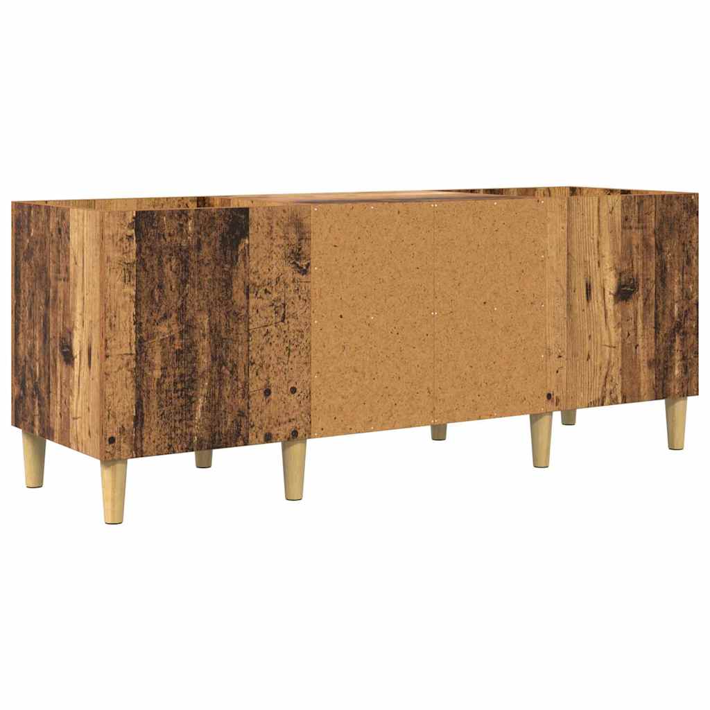 Skříň Na Gramofonové Desky 121 X 38 X 48 Cm Kompozitní Dřevo