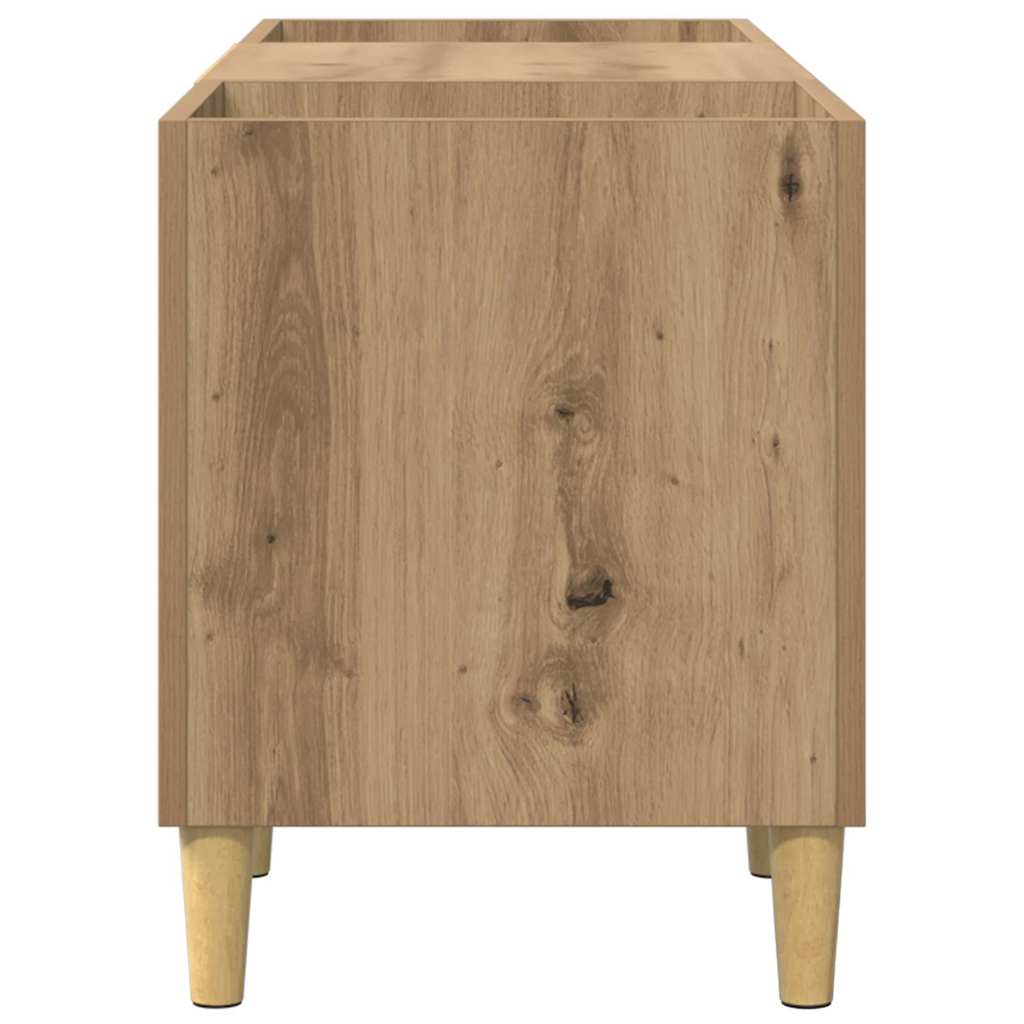 Skříň Na Gramofonové Desky 121 X 38 X 48 Cm Kompozitní Dřevo