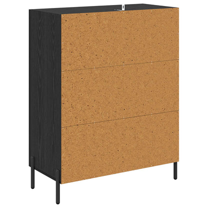 Servírovací Skříň Černý Dub 69,5 X 34 X 90 Cm Kompozitní Dřevo