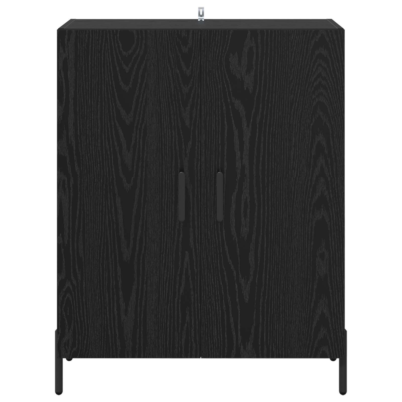 Servírovací Skříň Černý Dub 69,5 X 34 X 90 Cm Kompozitní Dřevo