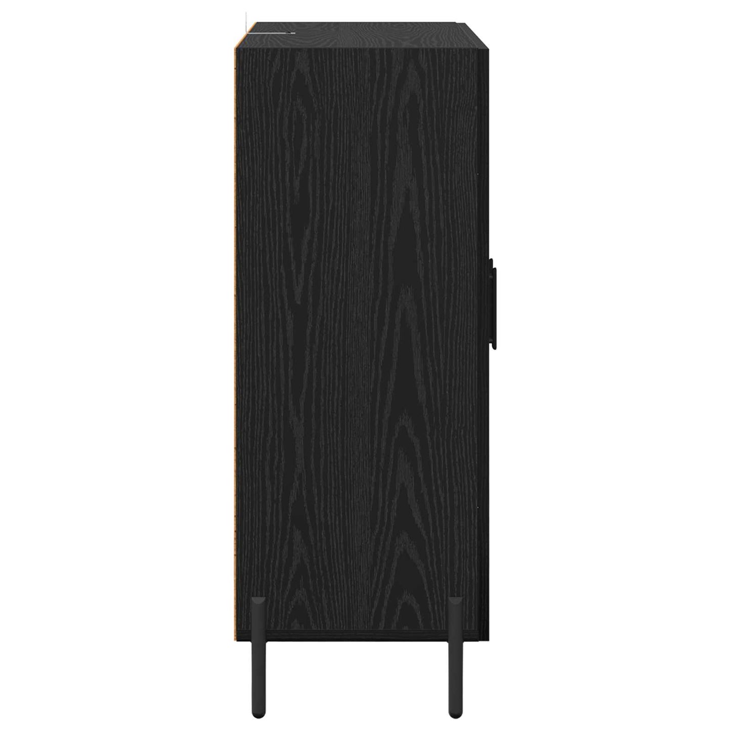 Servírovací Skříň Černý Dub 69,5 X 34 X 90 Cm Kompozitní Dřevo