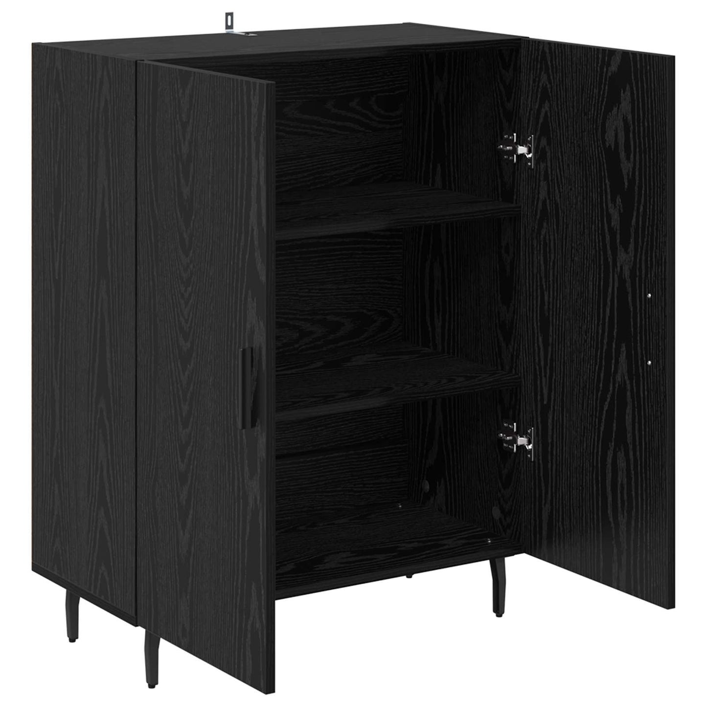 Servírovací Skříň Černý Dub 69,5 X 34 X 90 Cm Kompozitní Dřevo