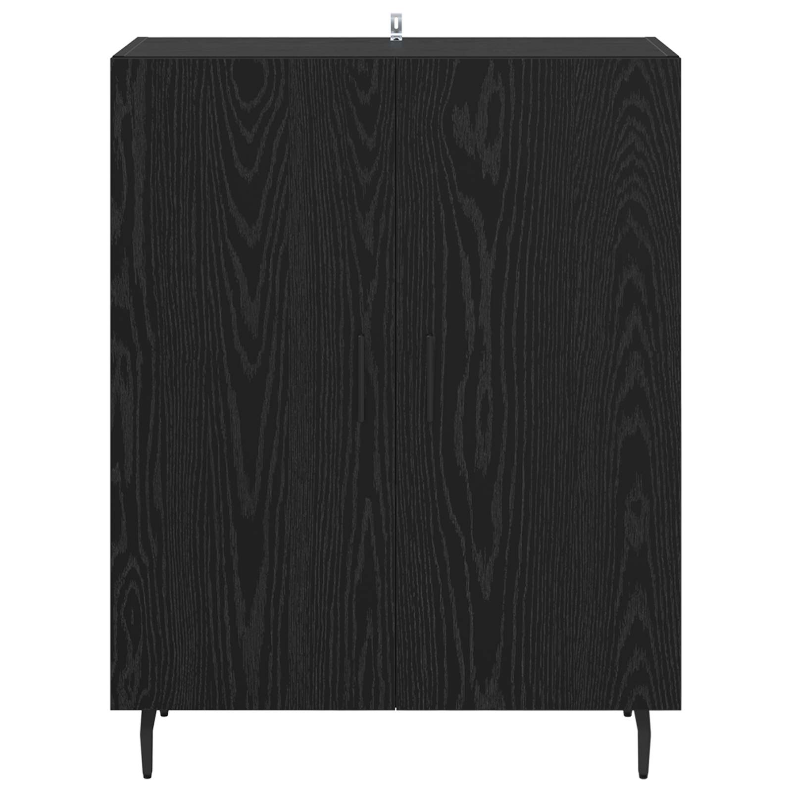 Servírovací Skříň Černý Dub 69,5 X 34 X 90 Cm Kompozitní Dřevo