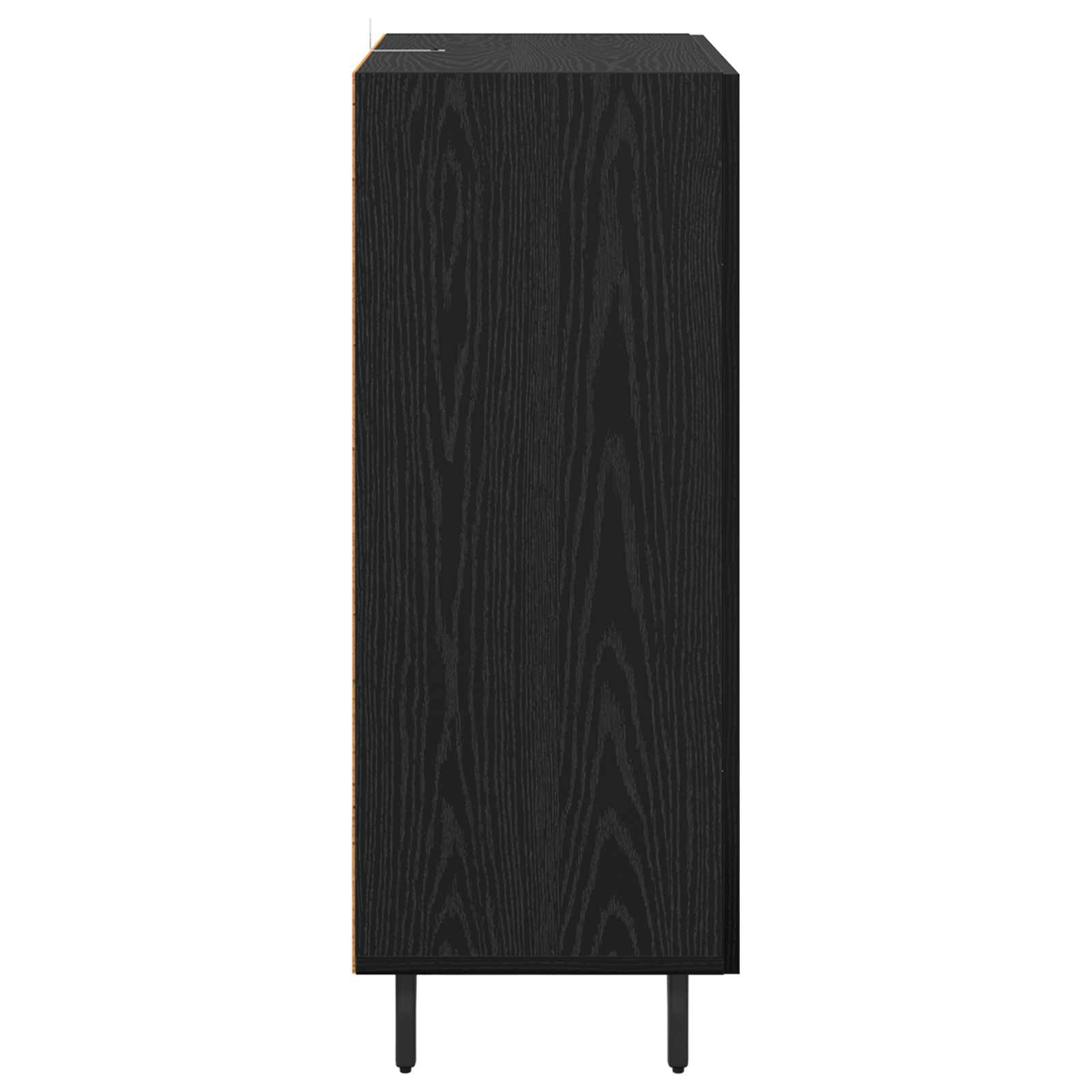 Servírovací Skříň Černý Dub 69,5 X 34 X 90 Cm Kompozitní Dřevo