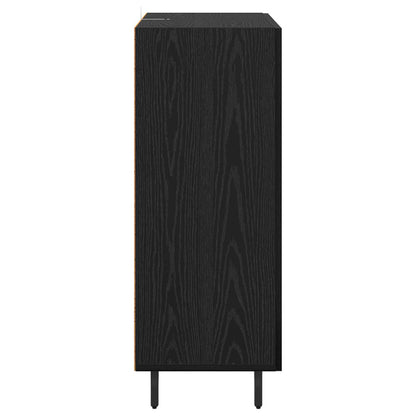 Servírovací Skříň Černý Dub 69,5 X 34 X 90 Cm Kompozitní Dřevo