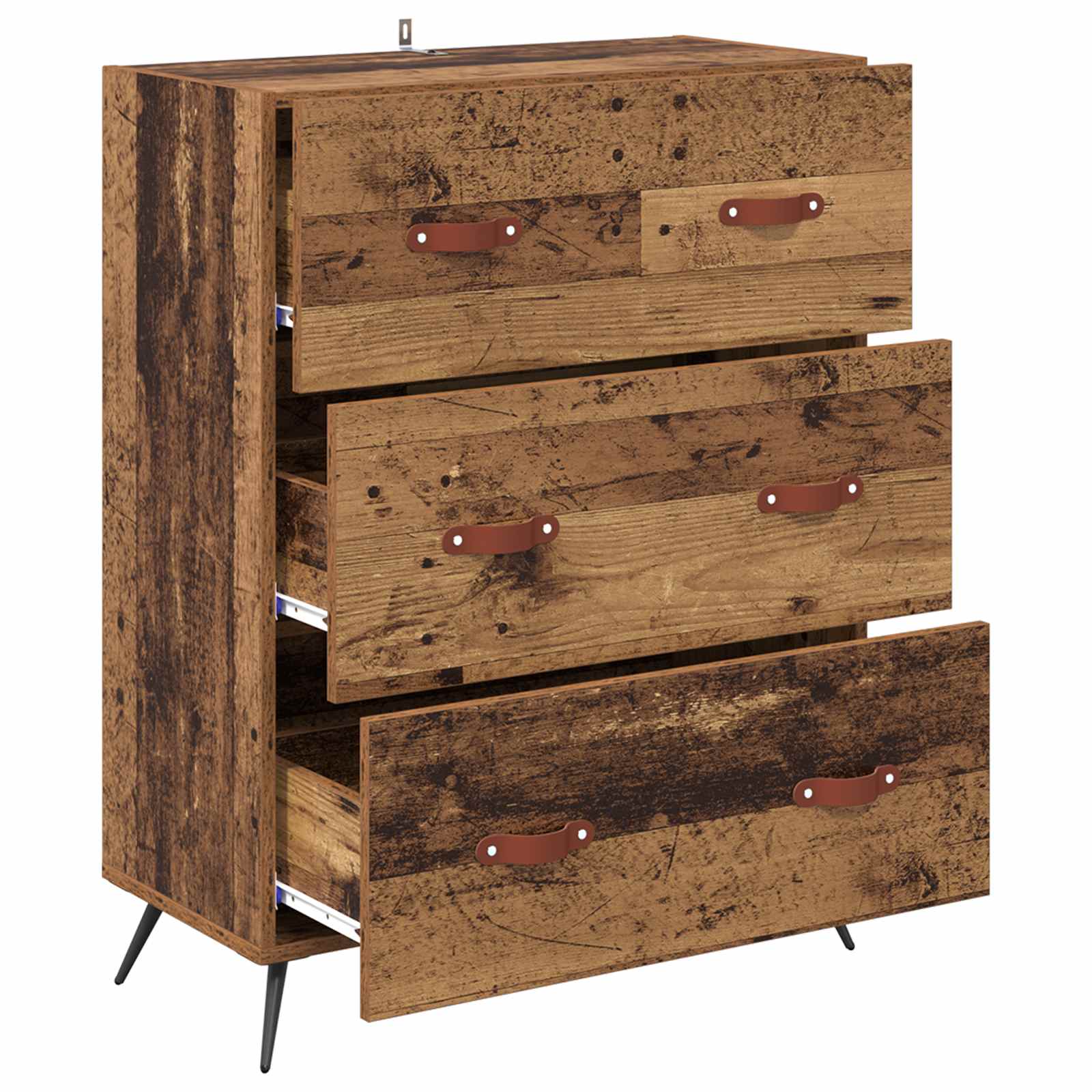 Příborník Staré Dřevo 69,5 X 34 X 90 Cm Dřevěný Materiál