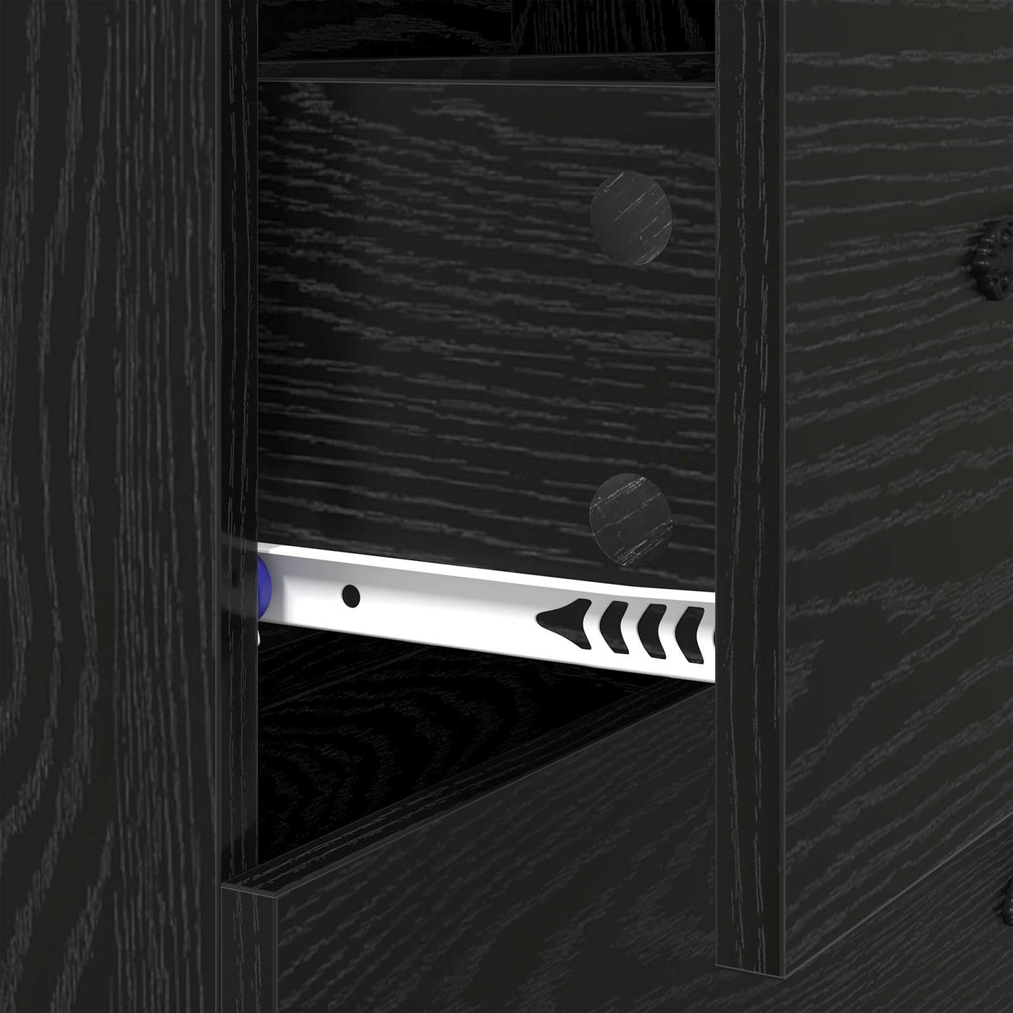 Servírovací Skříň Se Zásuvkou Černý Dub 69,5 X 34 X 90 Cm