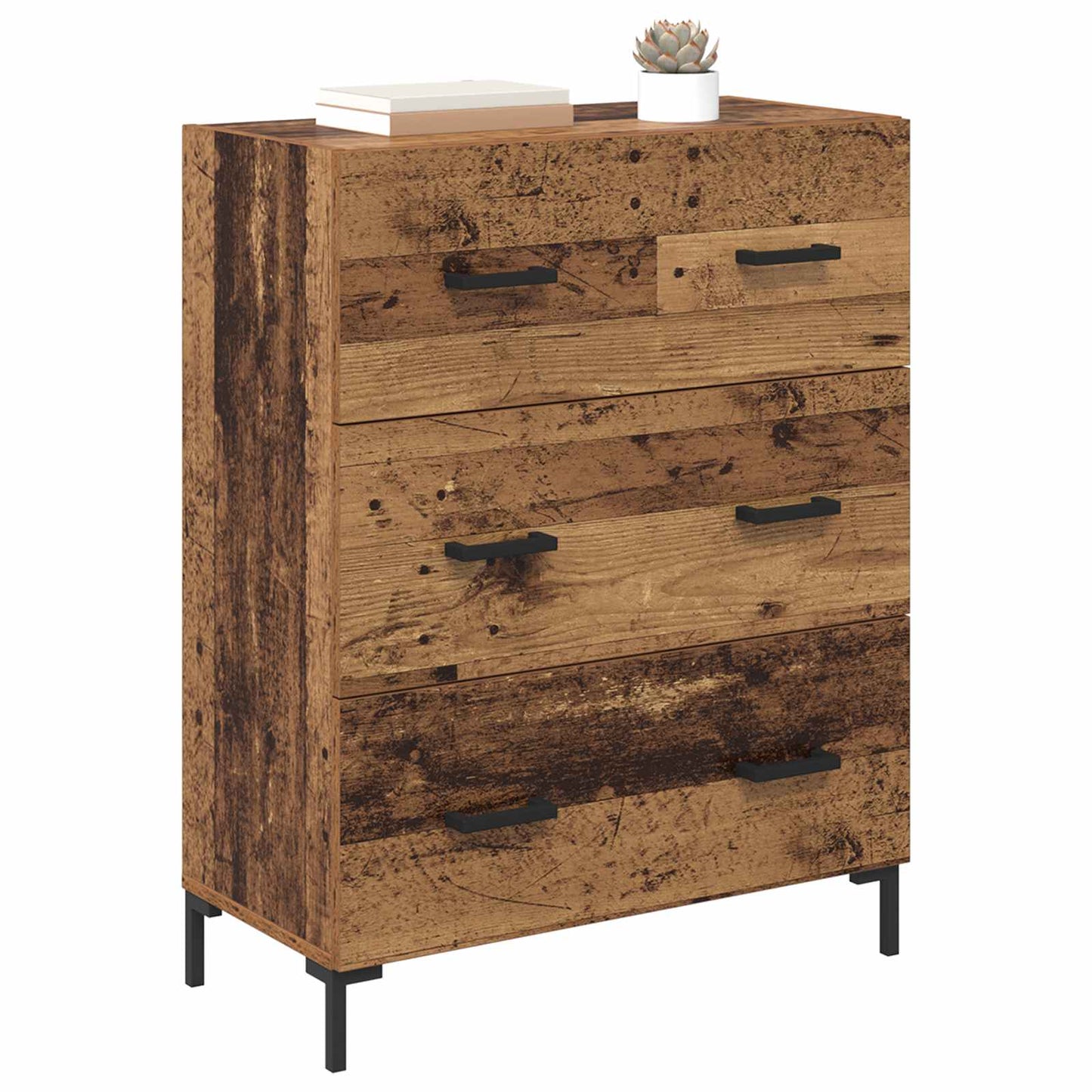 Servírovací Skříň Se Zásuvkou Staré Dřevo 69,5 X 34 X 90 Cm