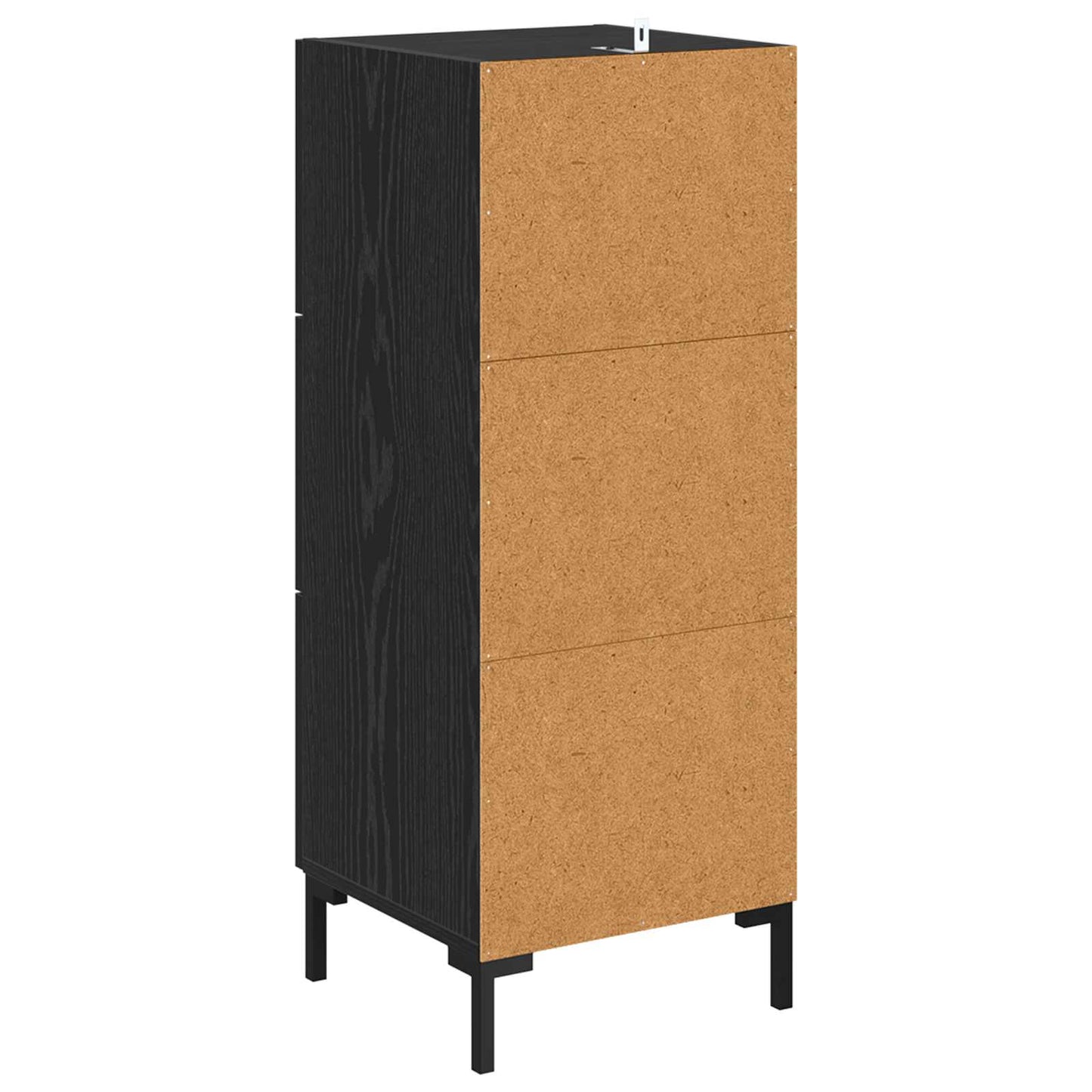 Servírovací Skříň Černý Dub 34,5 X 34 X 90 Cm Kompozitní Dřevo