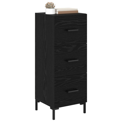 Servírovací Skříň Černý Dub 34,5 X 34 X 90 Cm Kompozitní Dřevo