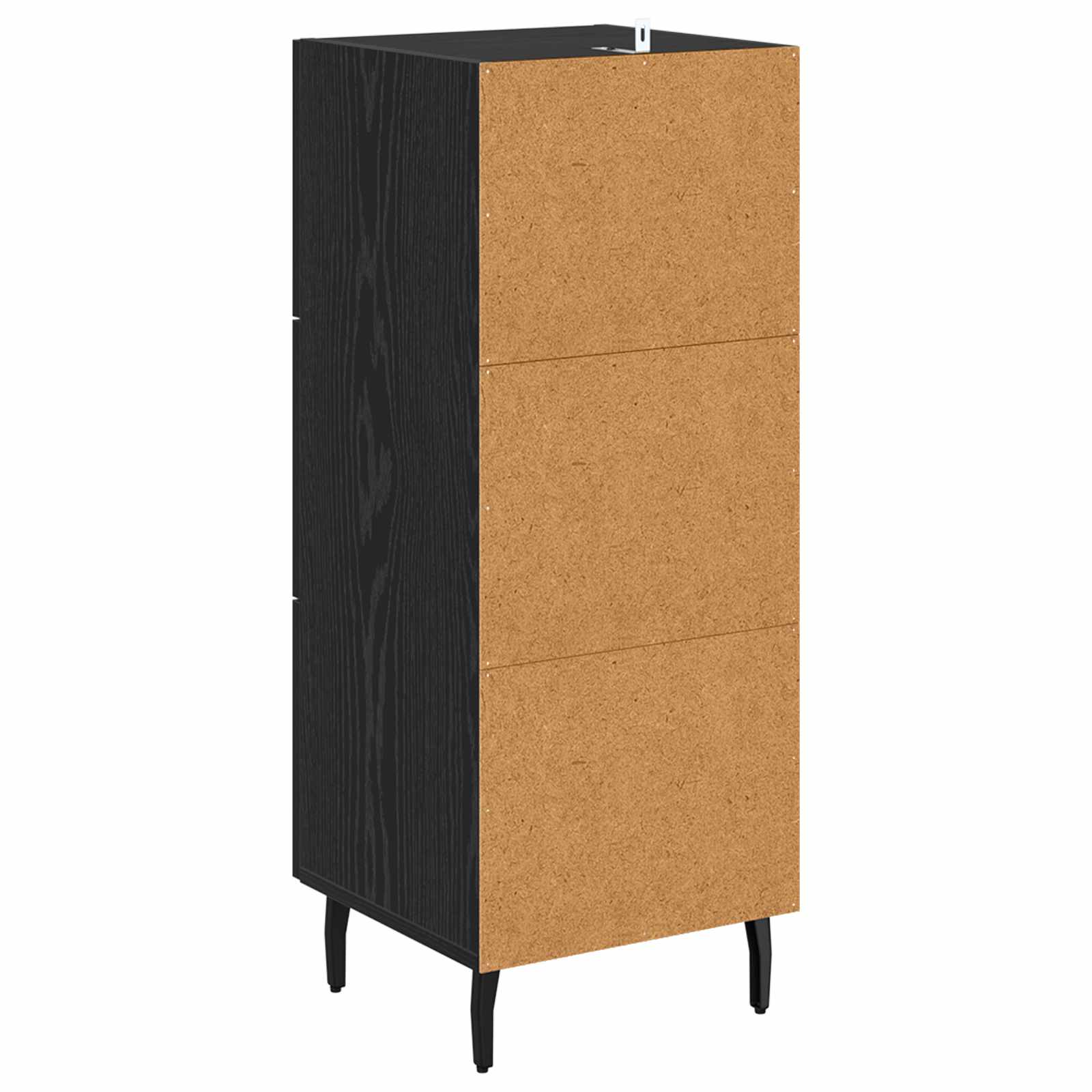 Servírovací Skříň Černý Dub 34 X 34.5 X 90 Cm Kompozitní Dřevo