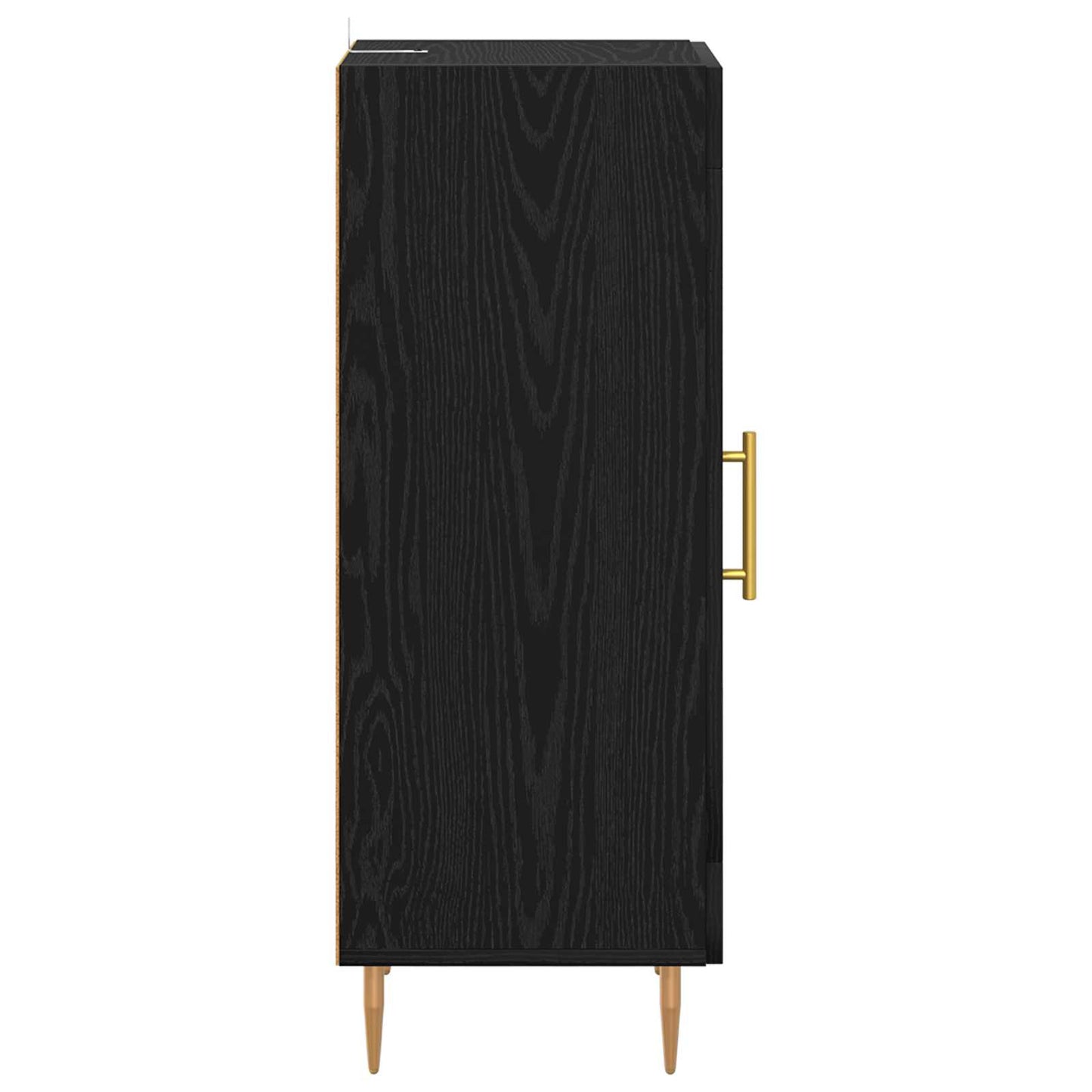 Servírovací Skříň Černý Dub 34 X 34.5 X 90 Cm Kompozitní Dřevo