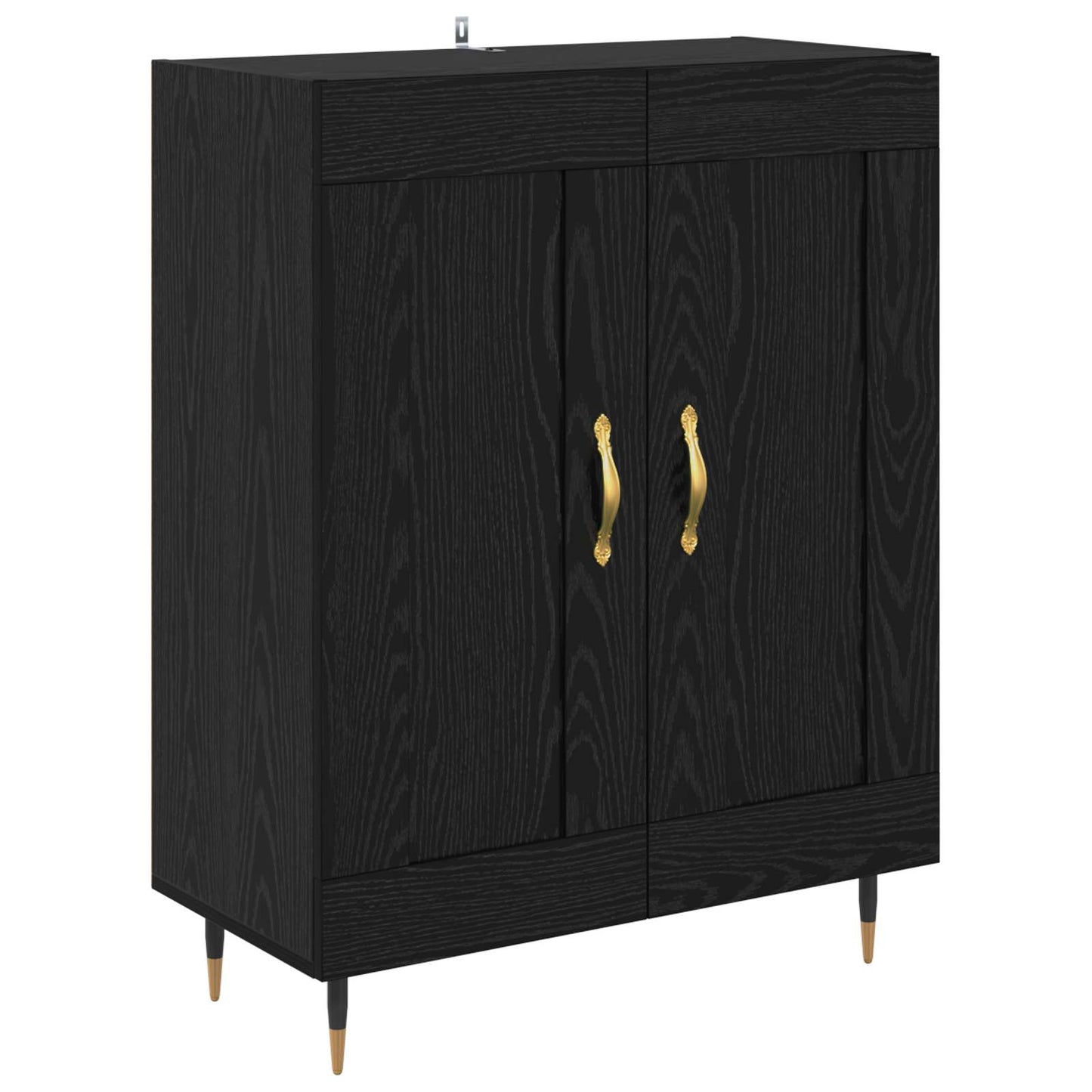 Servírovací Skříň Černý Dub 69,5 X 34 X 90 Cm Kompozitní Dřevo