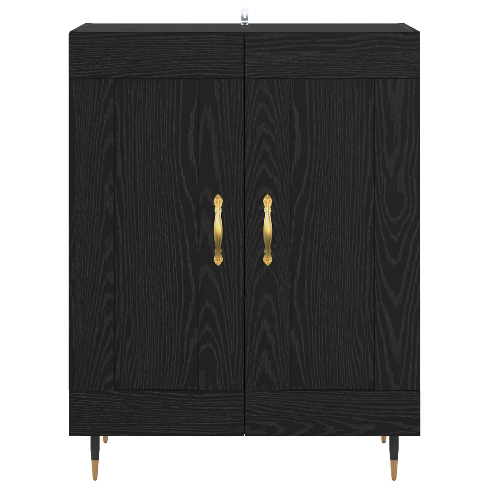 Servírovací Skříň Černý Dub 69,5 X 34 X 90 Cm Kompozitní Dřevo