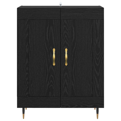 Servírovací Skříň Černý Dub 69,5 X 34 X 90 Cm Kompozitní Dřevo