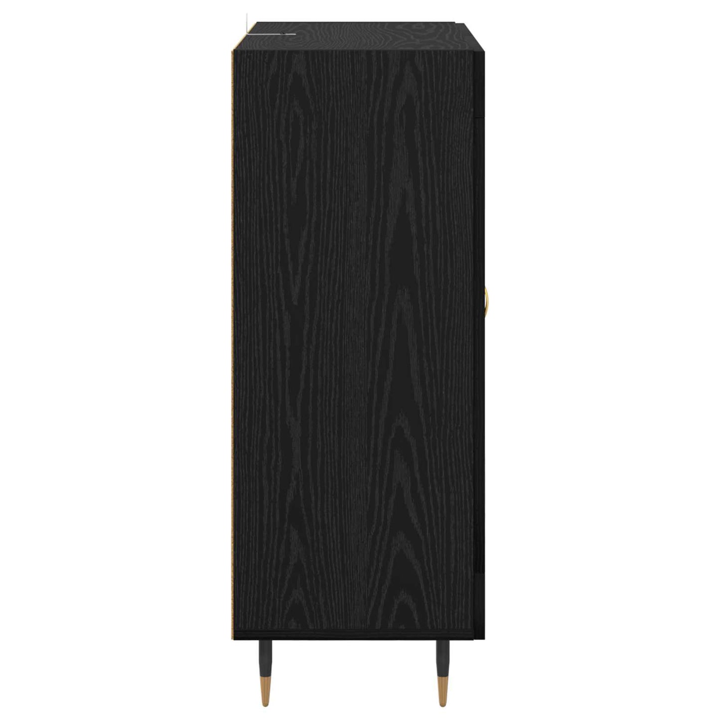 Servírovací Skříň Černý Dub 69,5 X 34 X 90 Cm Kompozitní Dřevo
