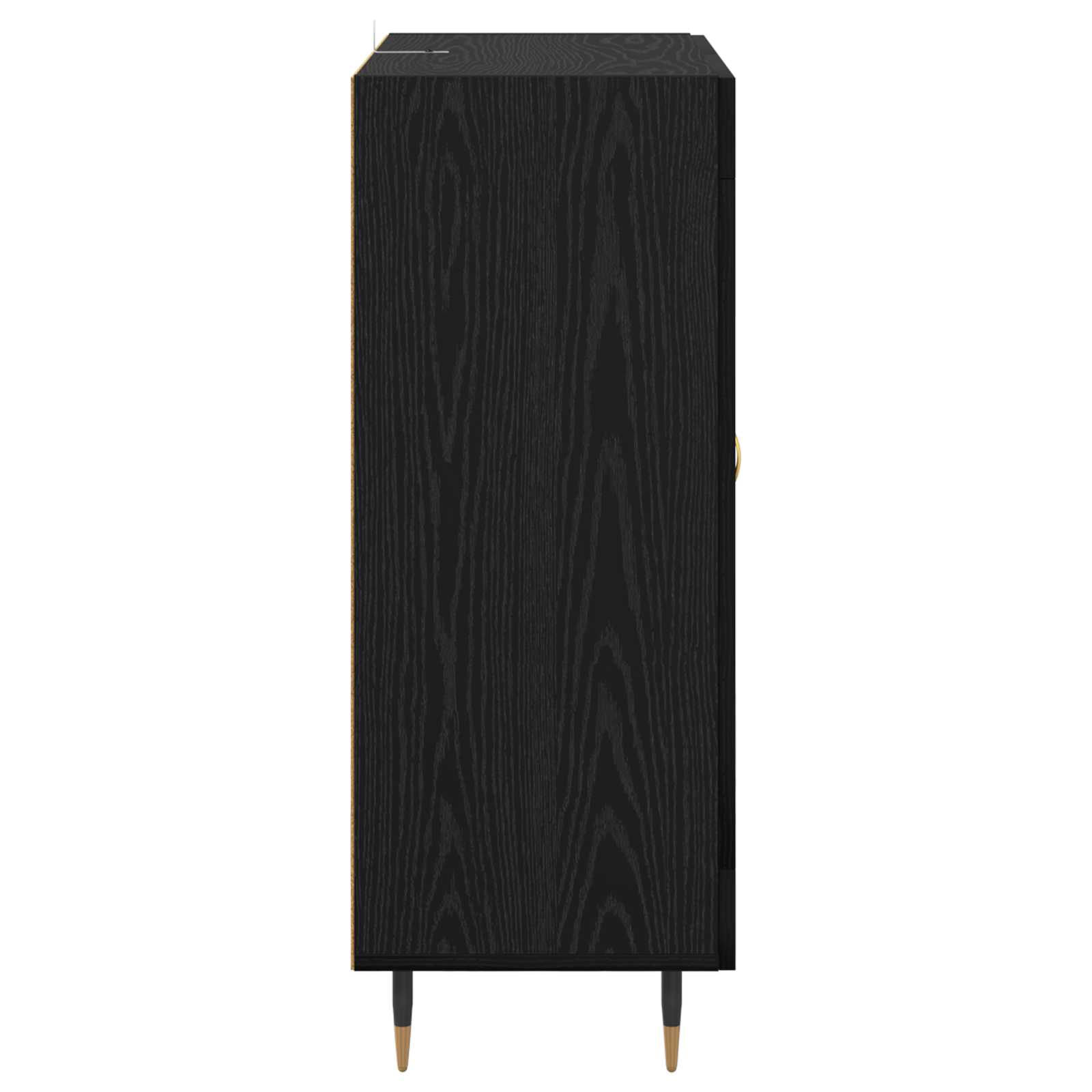 Servírovací Skříň Černý Dub 69,5 X 34 X 90 Cm Kompozitní Dřevo