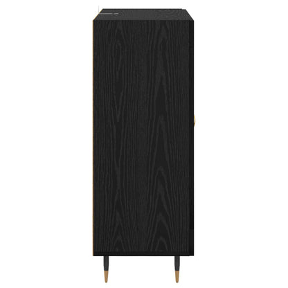 Servírovací Skříň Černý Dub 69,5 X 34 X 90 Cm Kompozitní Dřevo