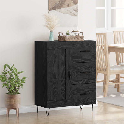 Servírovací Skříň Černý Dub 69,5 X 34 X 90 Cm Dřevěný Materiál